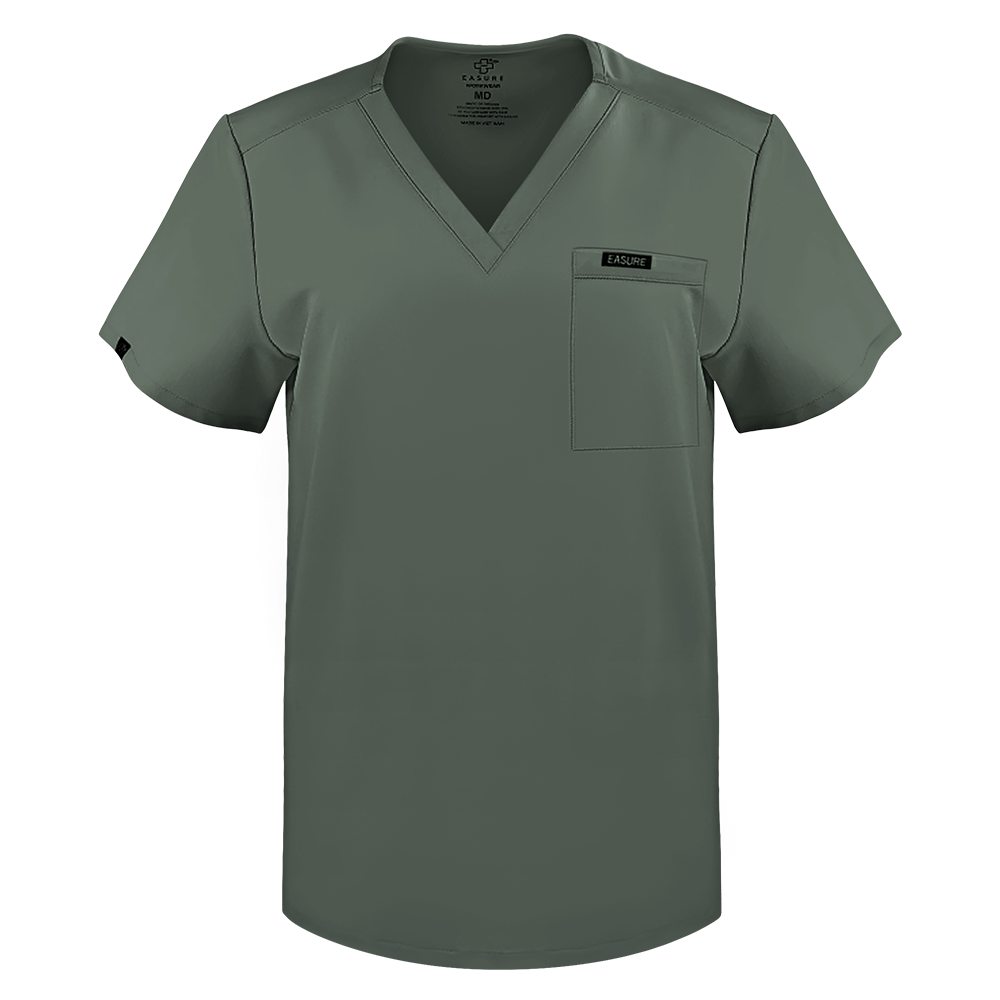 Nexus Three Pocket Scrub Top Pewter