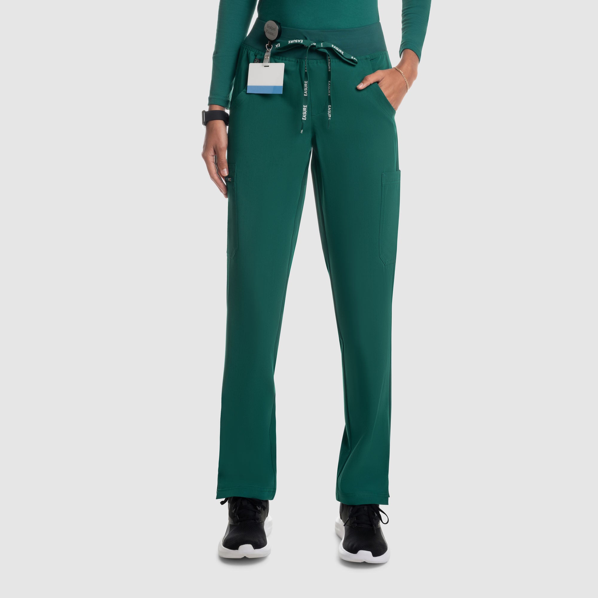 Selina Cargo Scrub Pants Hunter Green