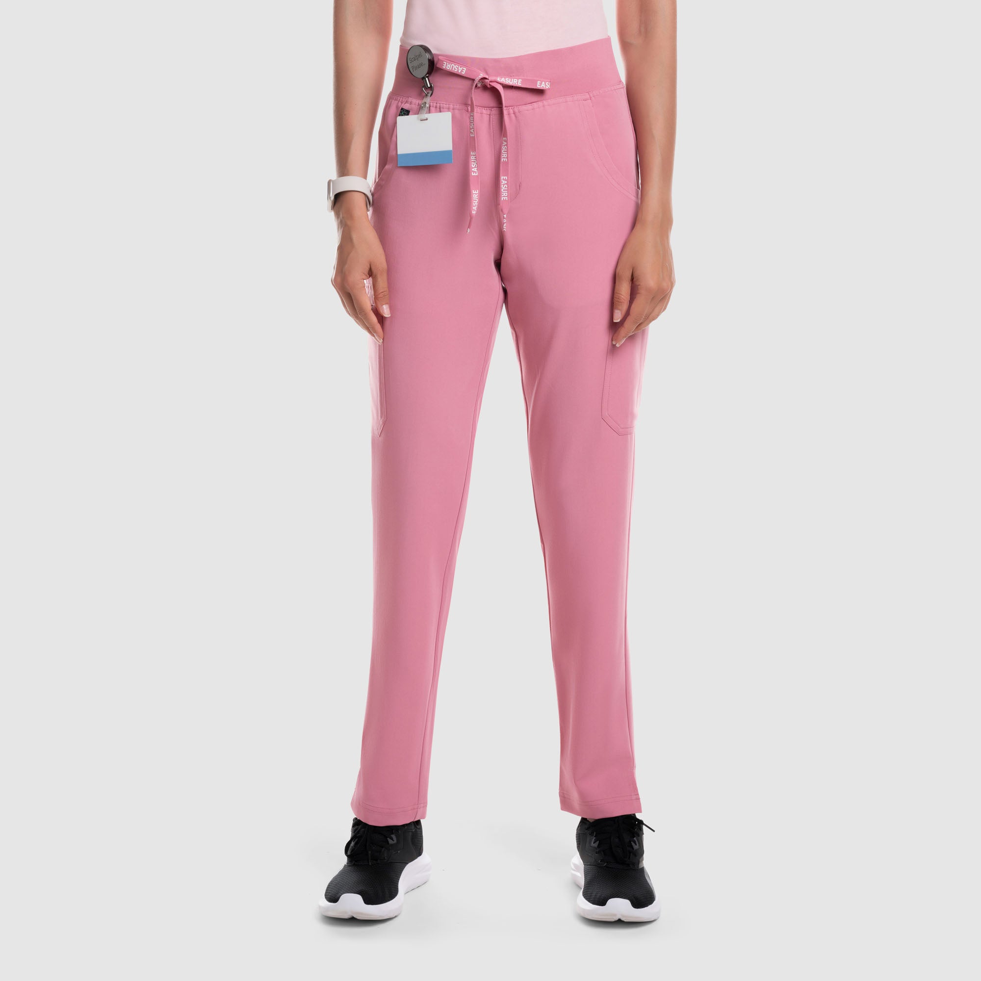 Selina Cargo Scrub Pants Chalk Pink