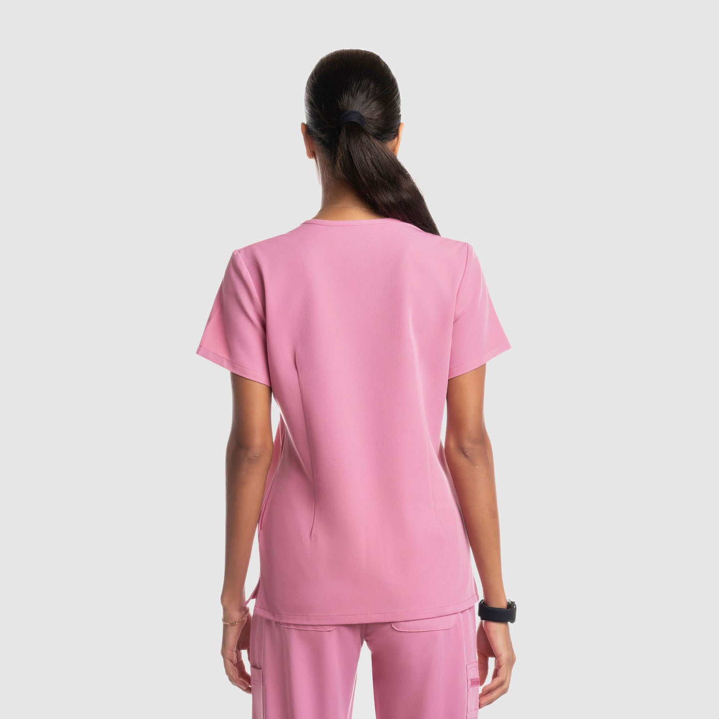Mira Two Pocket Scrub Top Chalk Pink