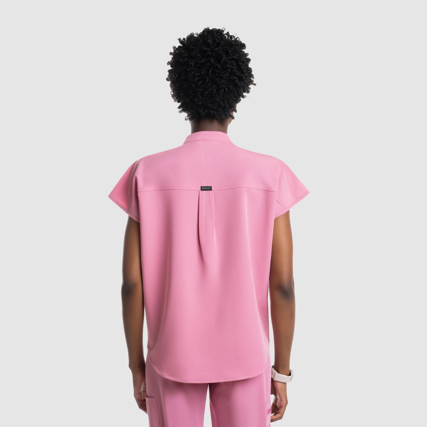 Luna Oversized Scrub Top Chalk Pink
