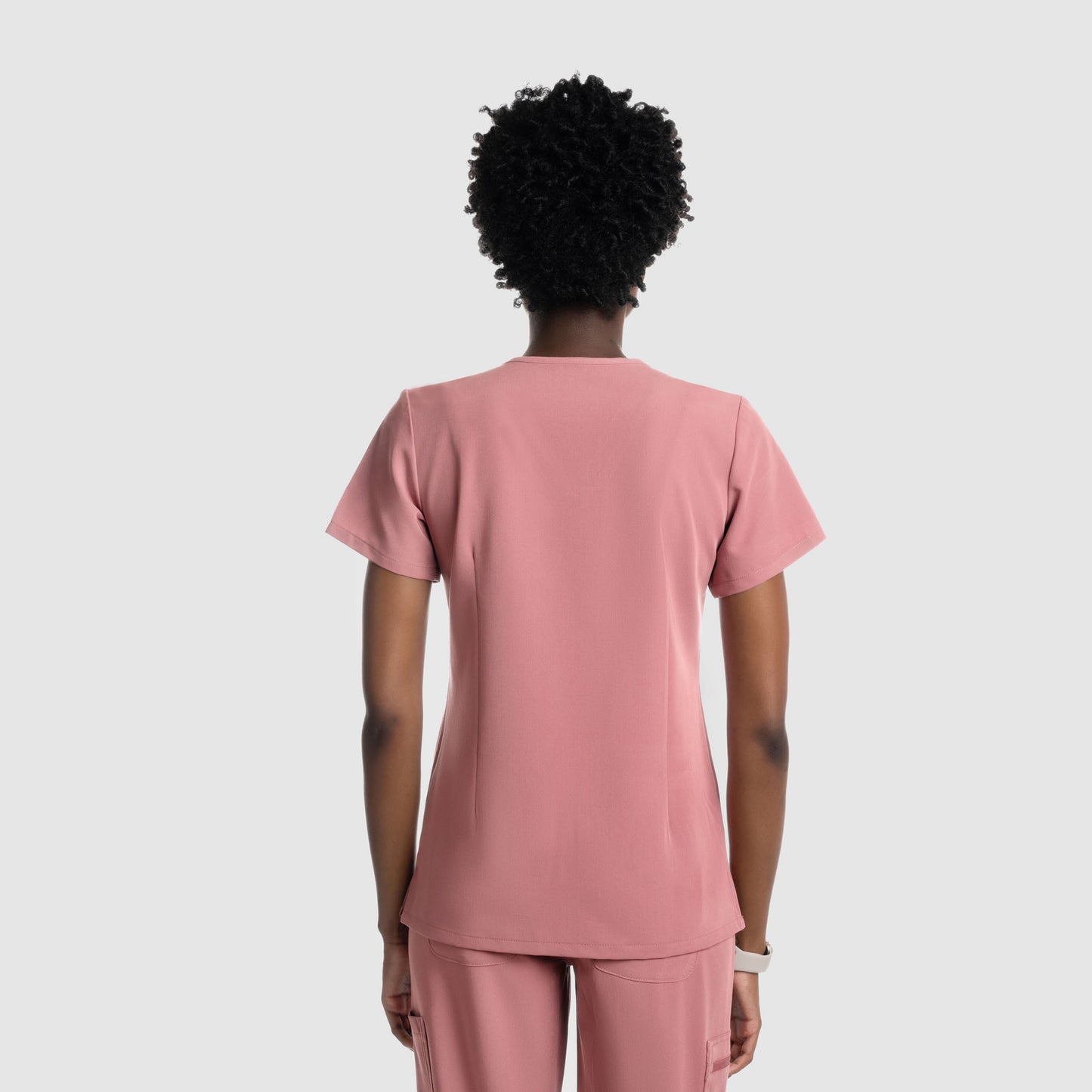 Mira Two Pocket Scrub Top Mauve