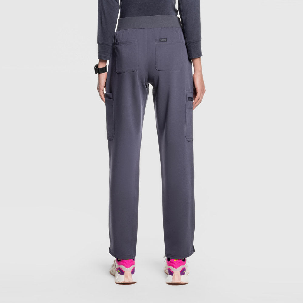 Selina Cargo Scrub Pants Pewter