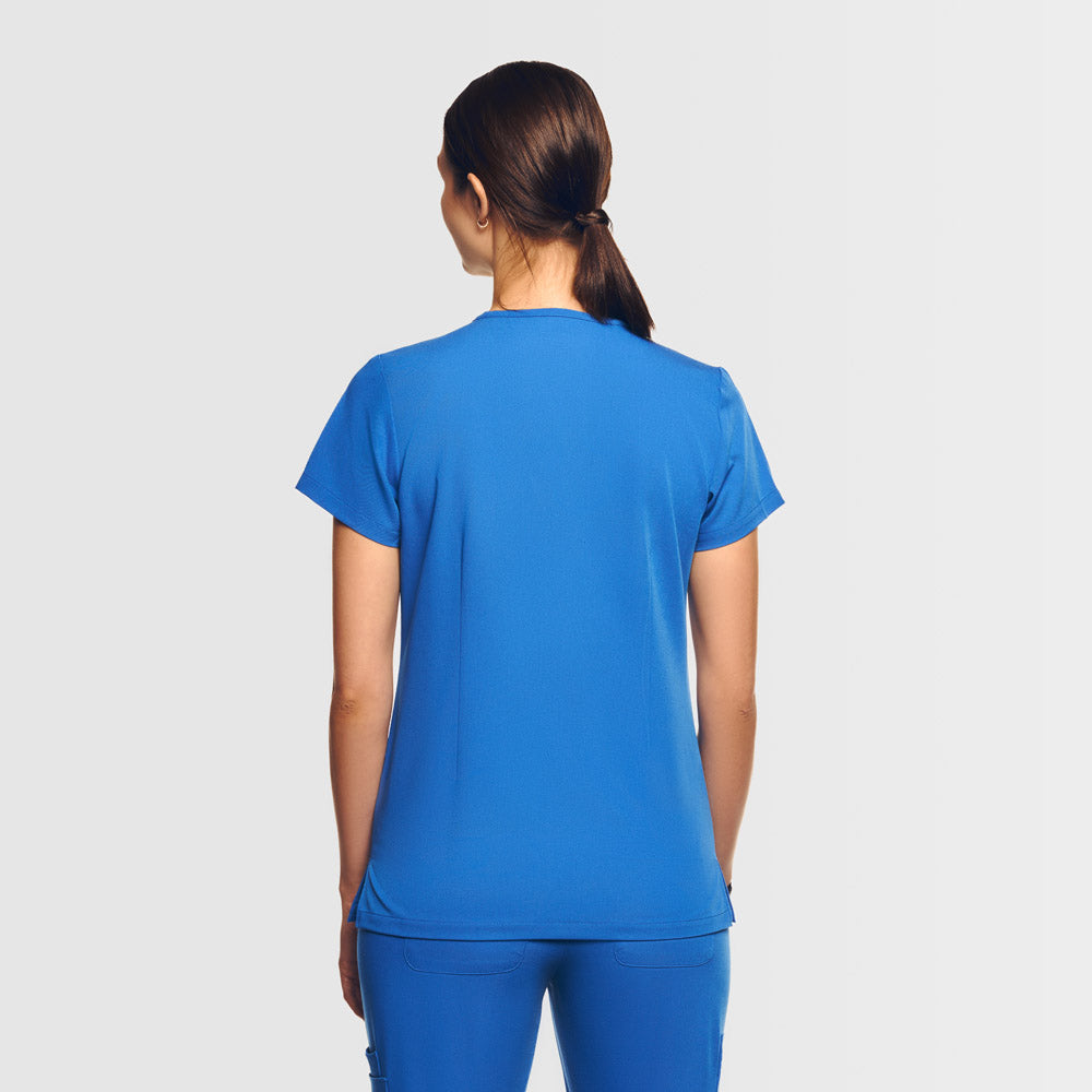 Amara One Pocket Scrub Top Royal Blue