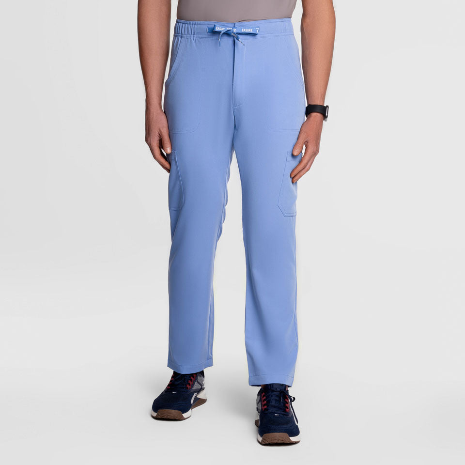 Kael Cargo Scrub Pants Ceil Blue