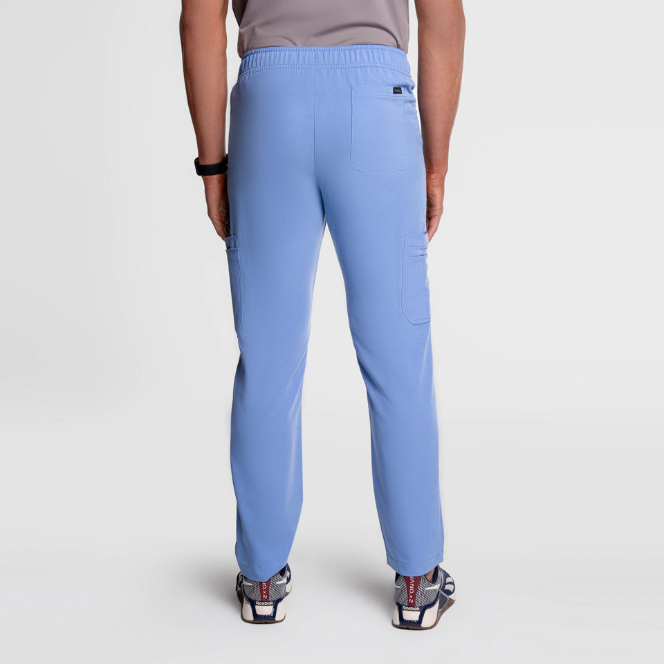Kael Cargo Scrub Pants Ceil Blue