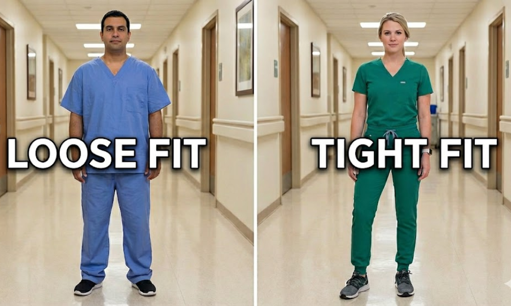 should scrub be loose or tight 