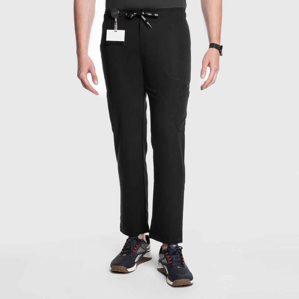 Kael Cargo Scrub Pants Black
