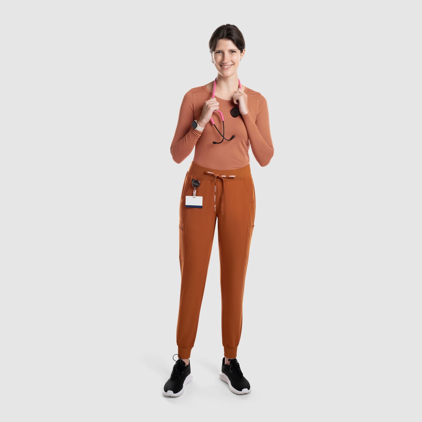 Astra Jogger Scrub Pants Burnt Orange