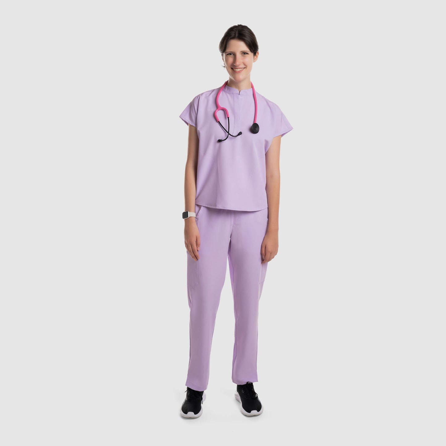 Luna Oversized Scrub Top Lavender
