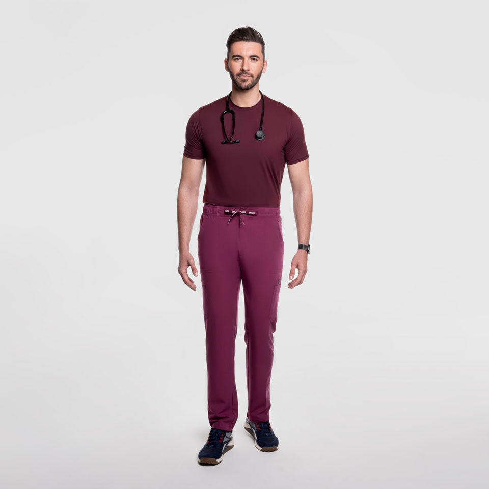 Cargo Scrub Pants Wine