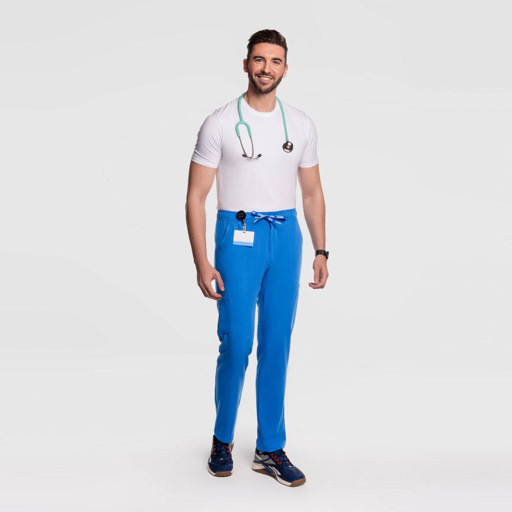 Kael Cargo Scrub Pants Royal Blue