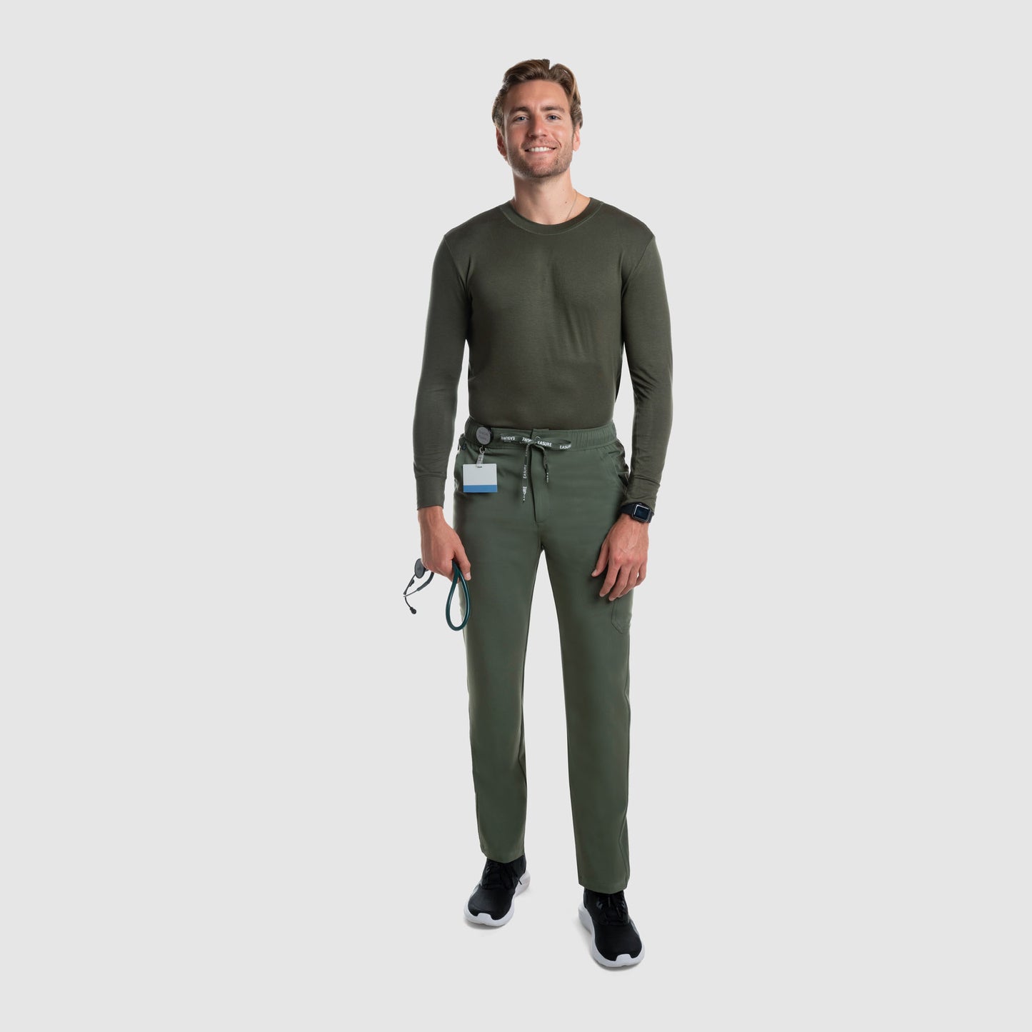 Kael Cargo Scrub Pants Olive