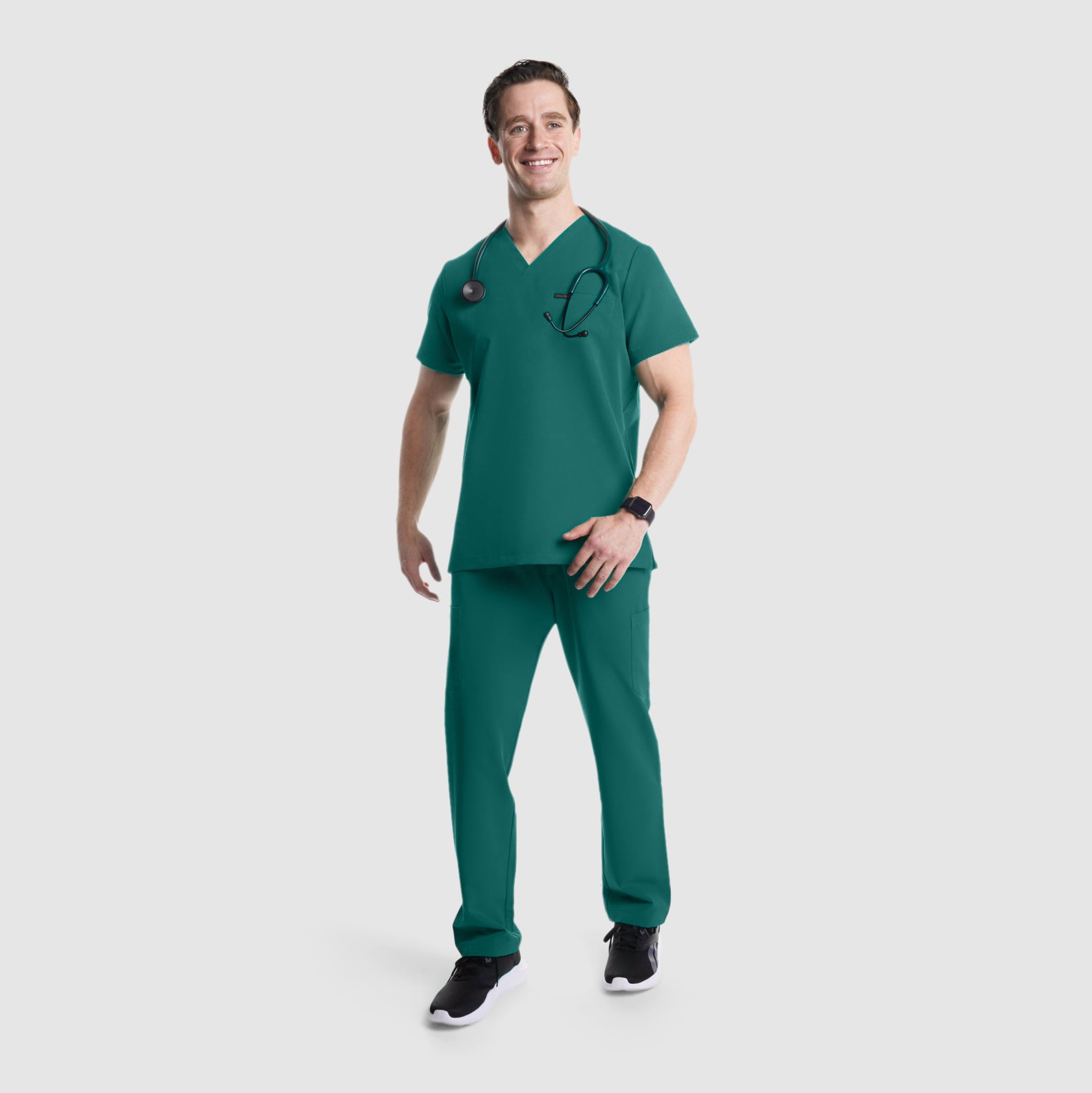 Kael Cargo Scrub Pants Hunter Green