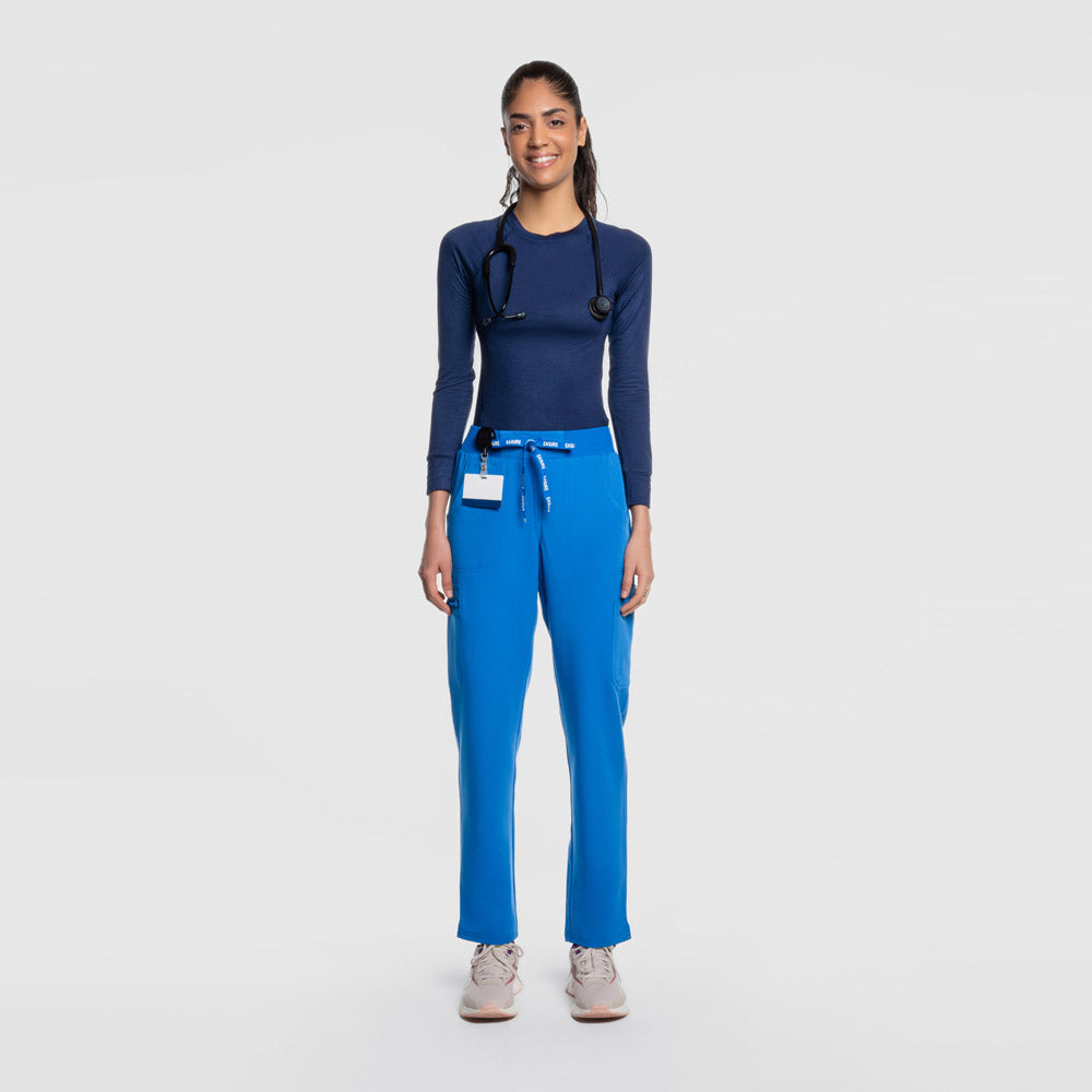 Selina Cargo Scrub Pants Royal Blue