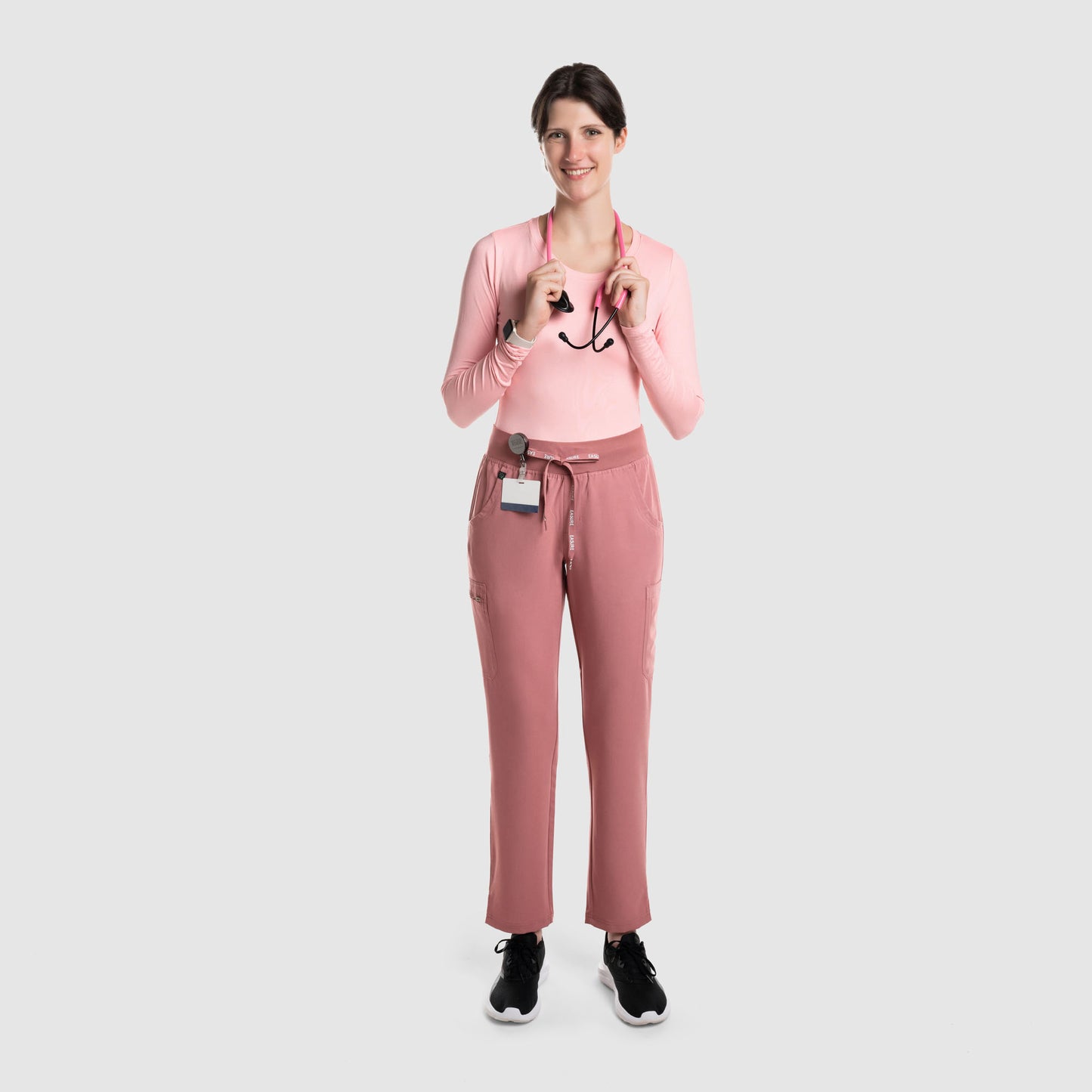 Selina Cargo Scrub Pants Mauve
