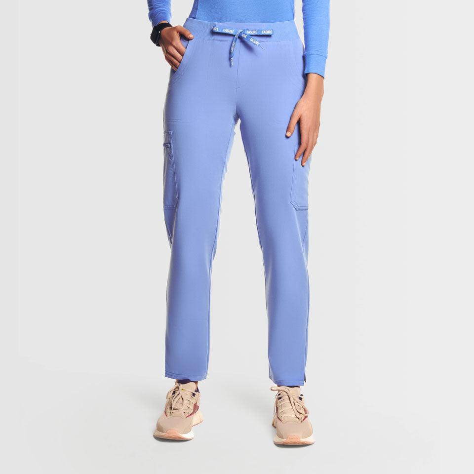 Selina Cargo Scrub Pants Ceil Blue