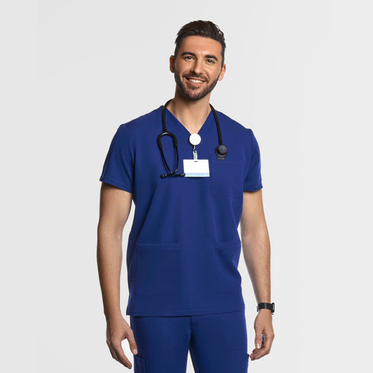 Men's Scrub Tops with Pockets