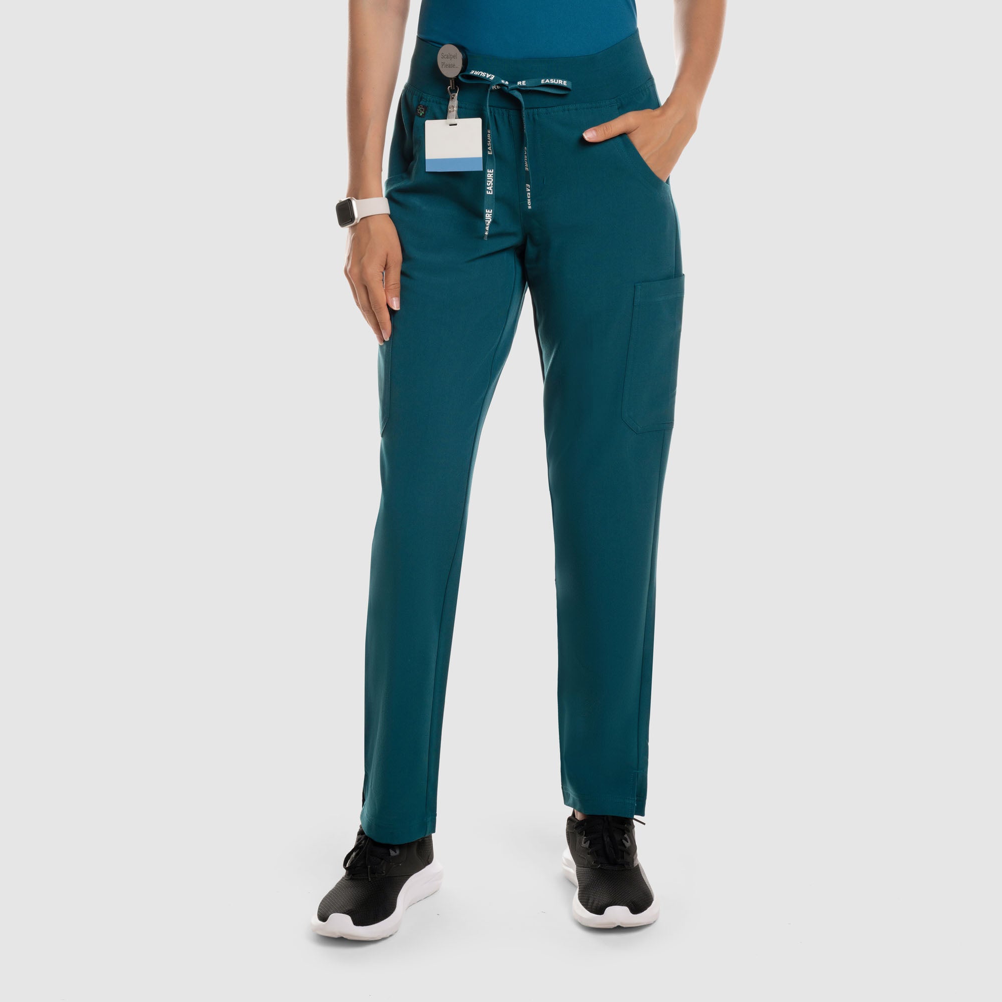 Selina Cargo Scrub Pants Caribbean Blue
