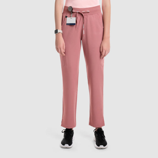Selina Cargo Scrub Pants Mauve