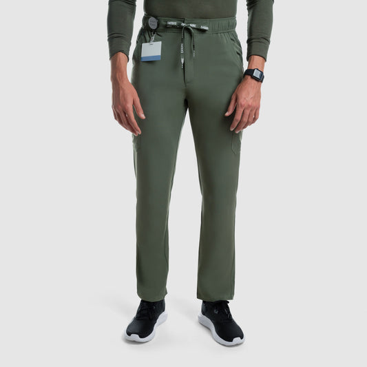 Kael Cargo Scrub Pants Olive