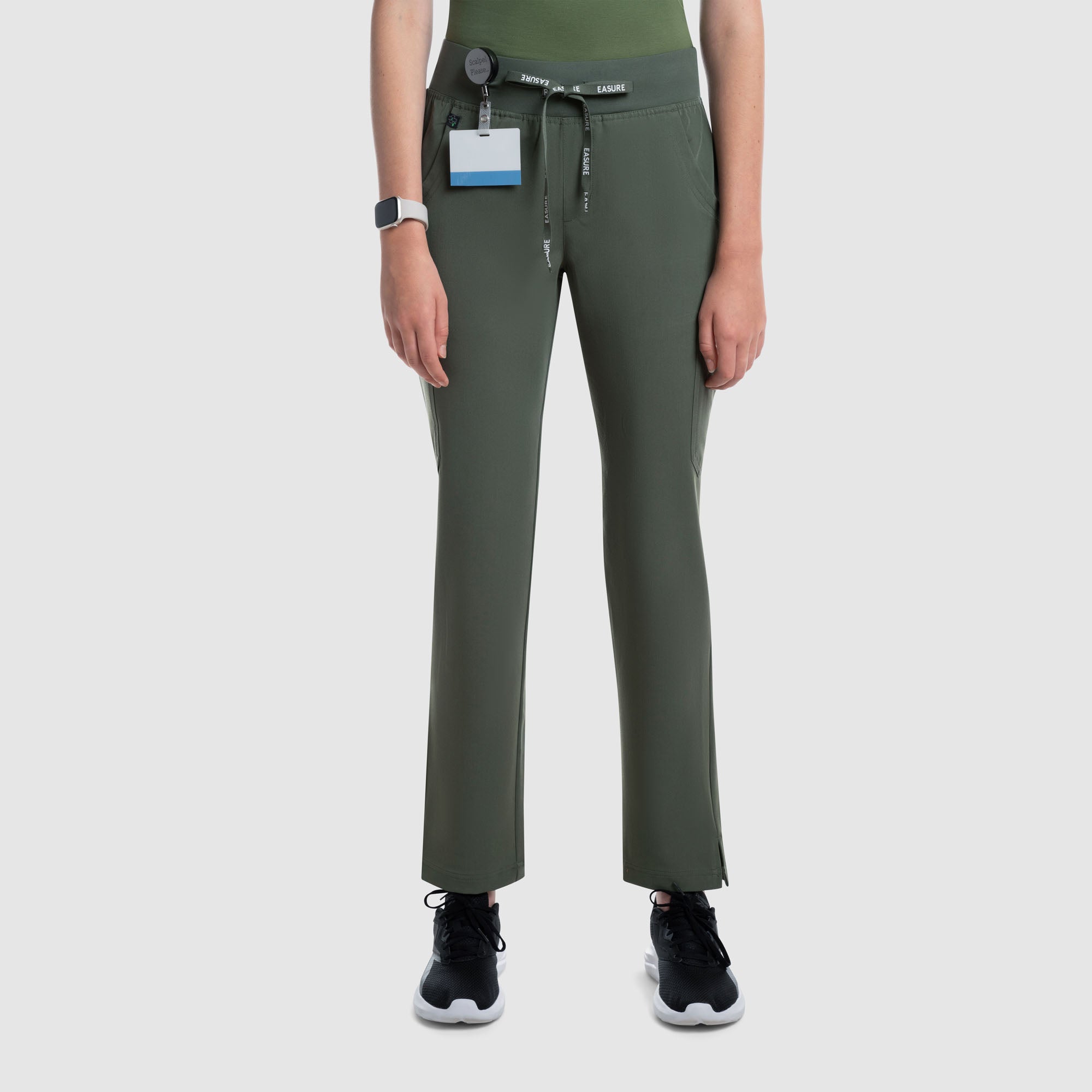 Selina Cargo Scrub Pants Olive