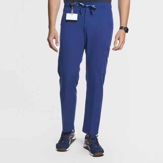 Kael Cargo Scrub Pants Navy Blue