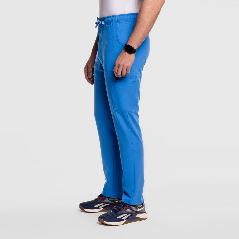 Kael Cargo Scrub Pants Royal Blue