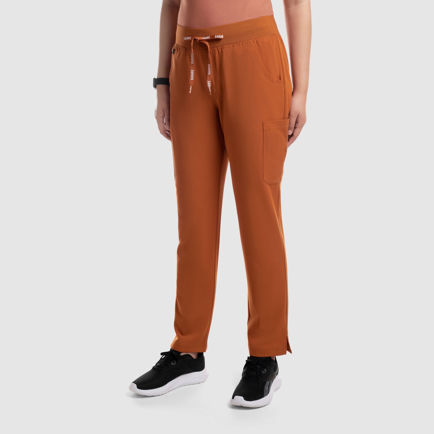 Selina Cargo Scrub Pants Burnt Orange