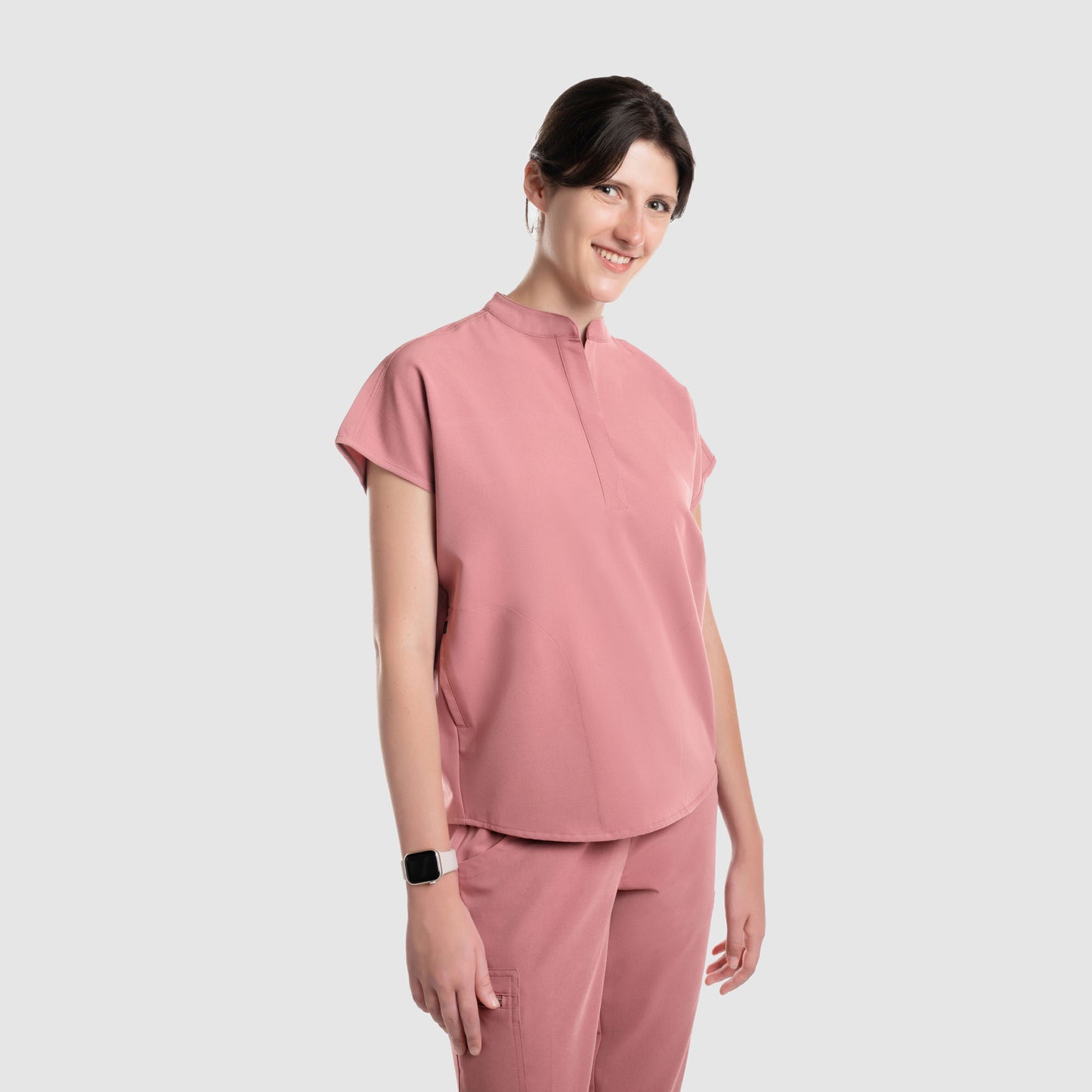 Luna Oversized Scrub Top Mauve