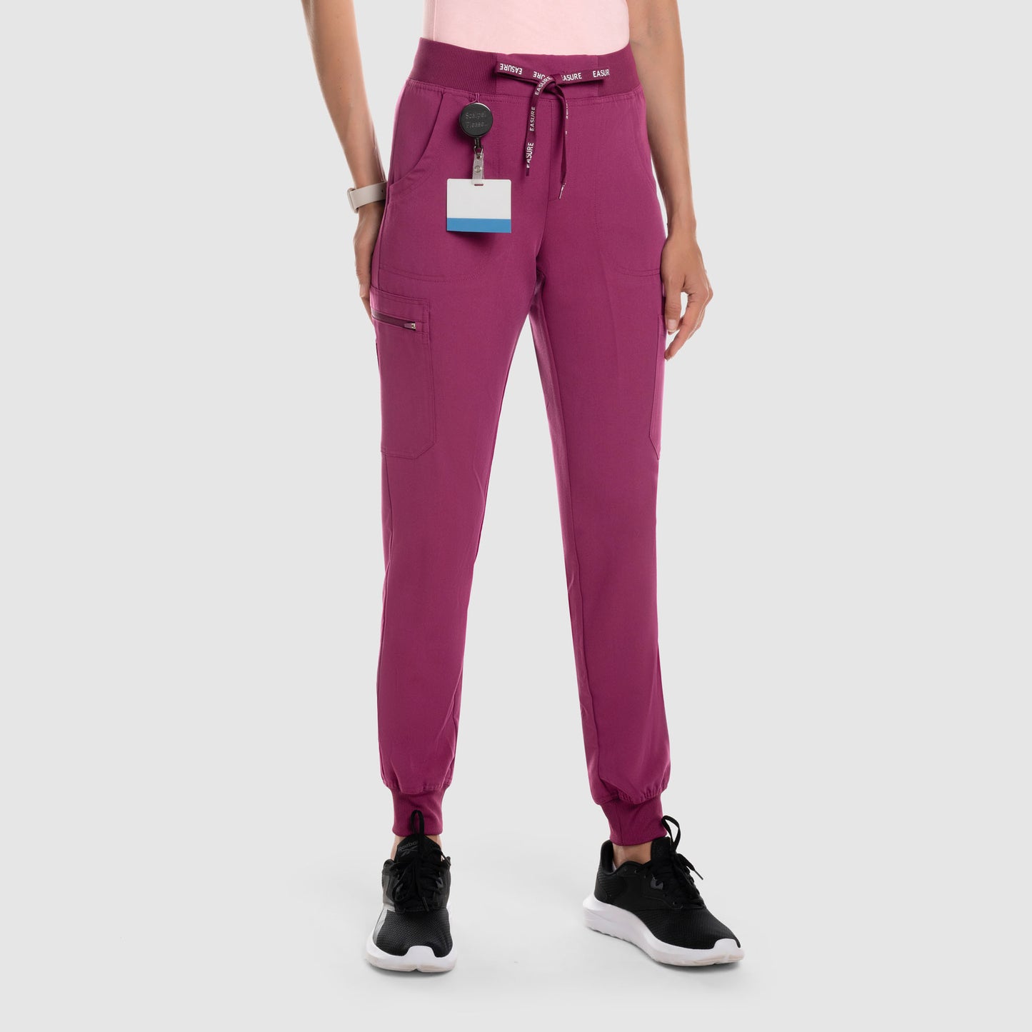 Astra Jogger Scrub Pants Wine