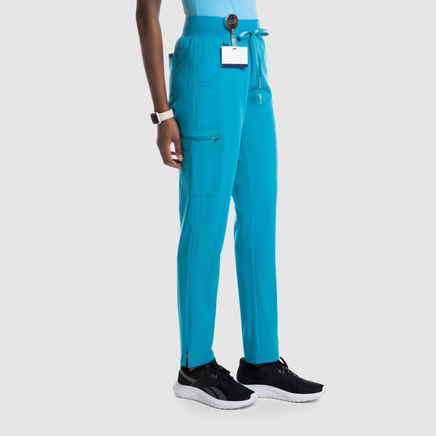 Selina Cargo Scrub Pants Teal Blue