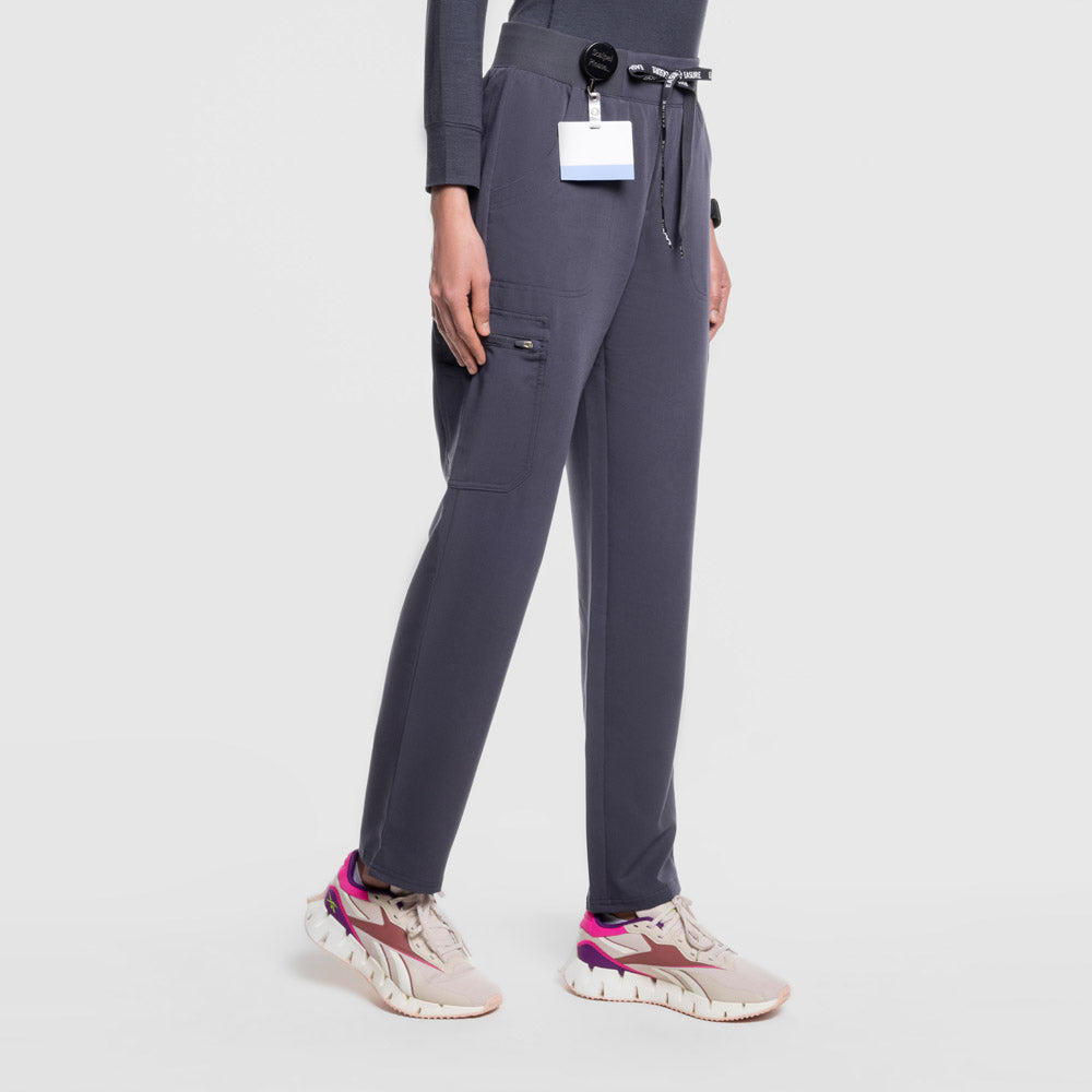 Selina Cargo Scrub Pants Pewter
