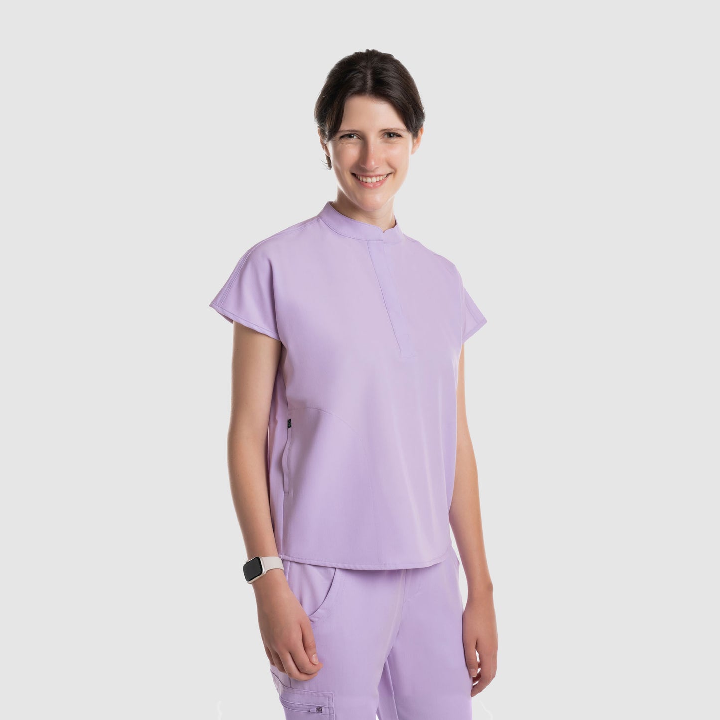 Luna Oversized Scrub Top Lavender