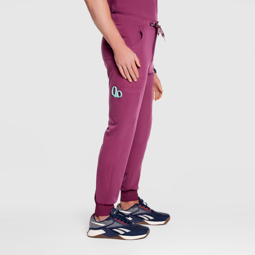 Lenox Jogger Scrub Pants WINE