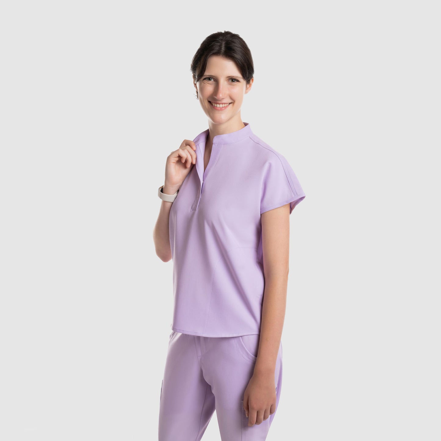 Luna Oversized Scrub Top Lavender