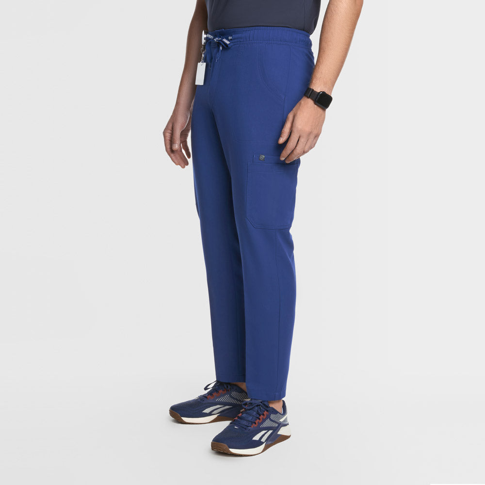 Kael Cargo Scrub Pants Navy Blue