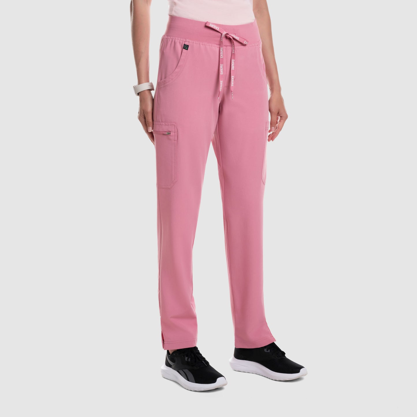 Selina Cargo Scrub Pants Chalk Pink