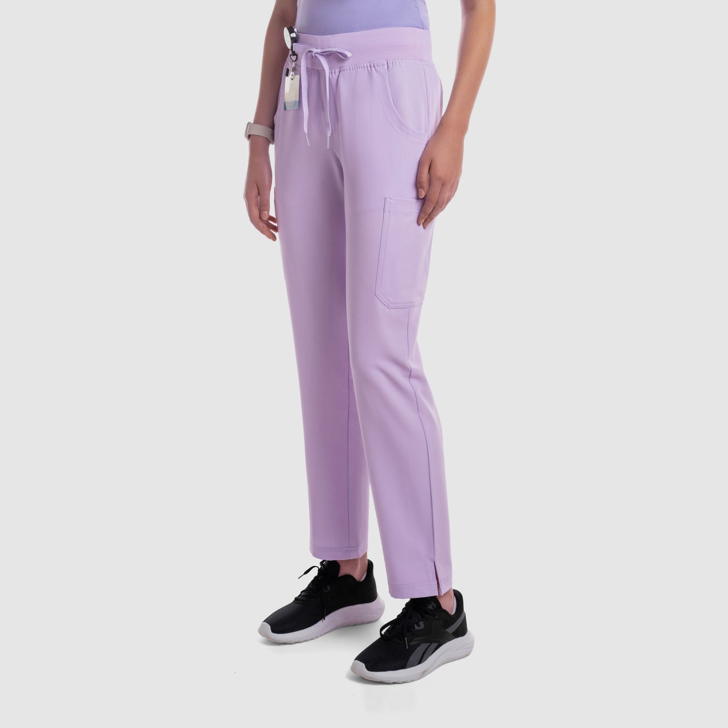 Selina Cargo Scrub Pants Lavender