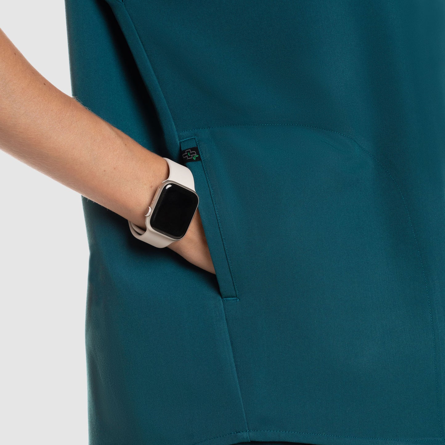 Luna Oversized Scrub Top Caribbean Blue