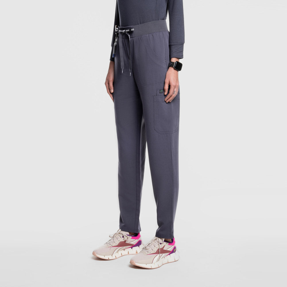 Selina Cargo Scrub Pants Pewter