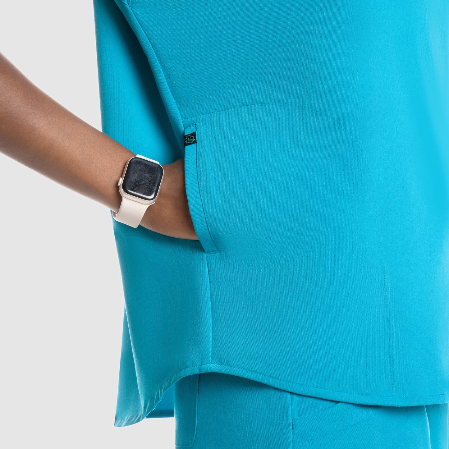 Luna Oversized Scrub Top Teal Blue