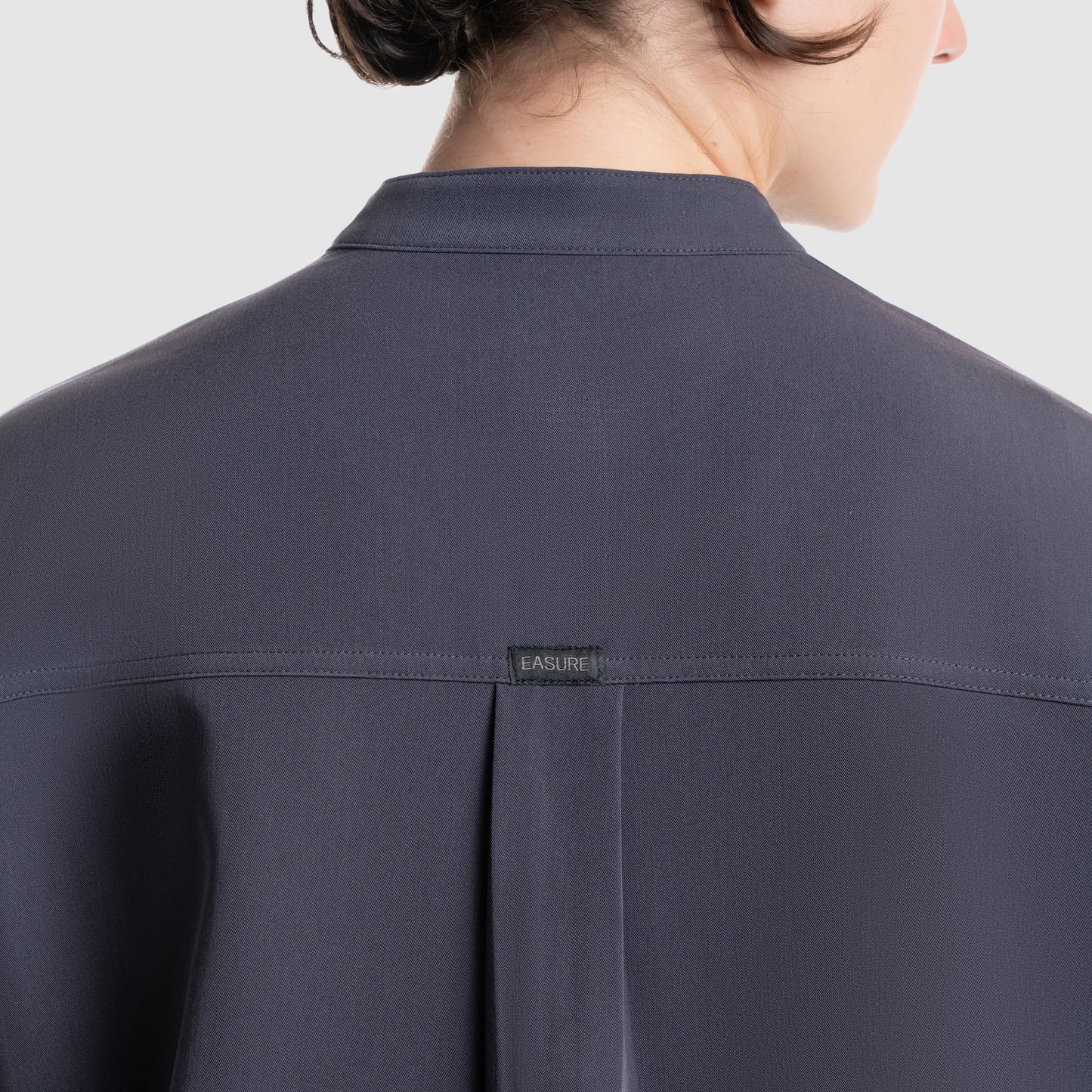 Luna Oversized Scrub Top Pewter