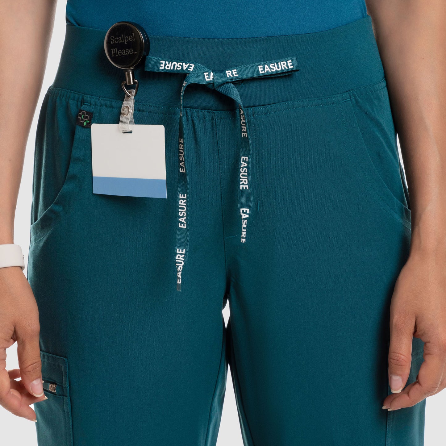 Selina Cargo Scrub Pants Caribbean Blue