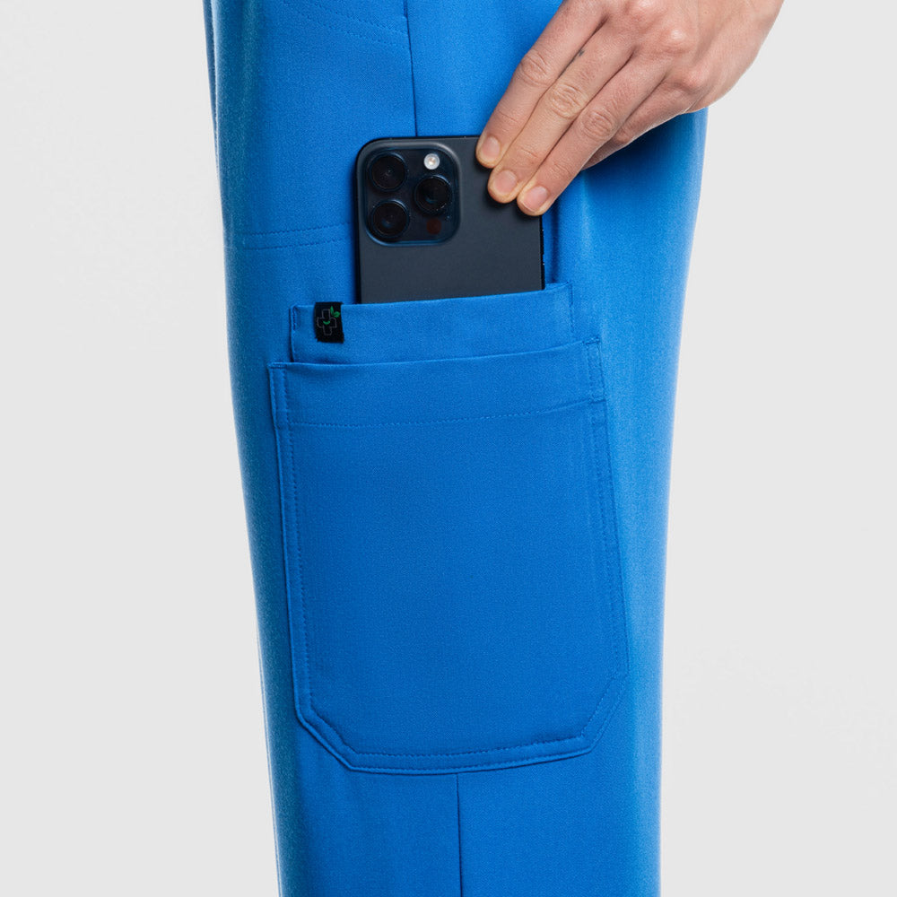 Selina Cargo Scrub Pants Royal Blue