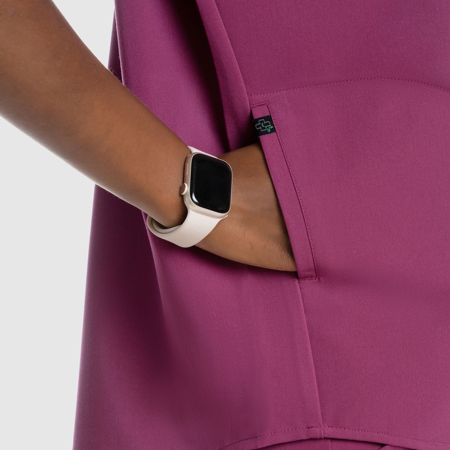 Luna Oversized Scrub Top Wine