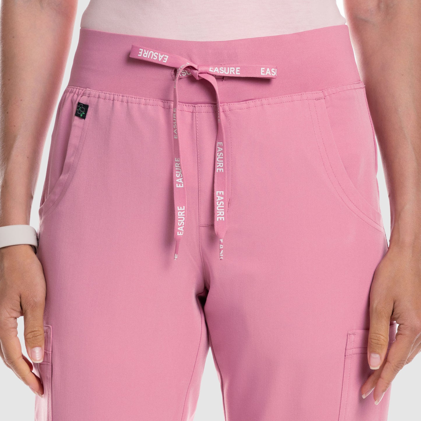 Selina Cargo Scrub Pants Chalk Pink