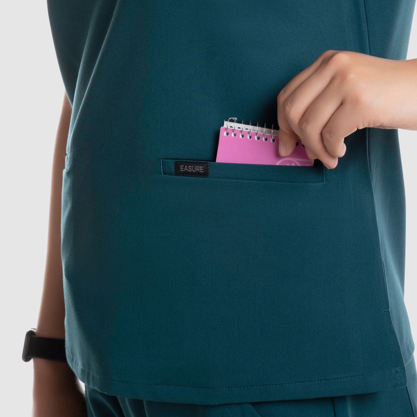 Mira Two Pocket Scrub Top Caribbean Blue