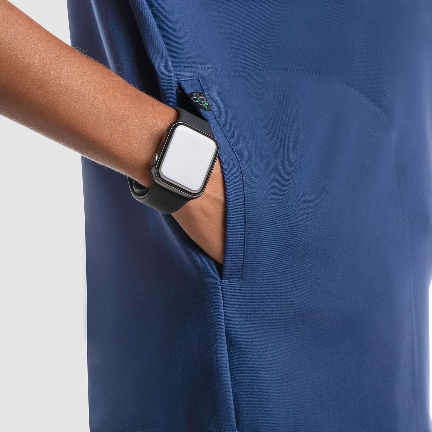 Luna Oversized Scrub Top Navy Blue