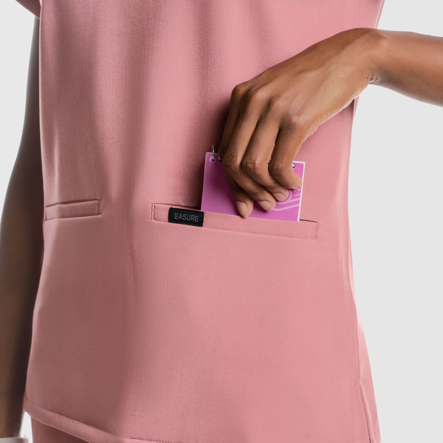 Mira Two Pocket Scrub Top Mauve